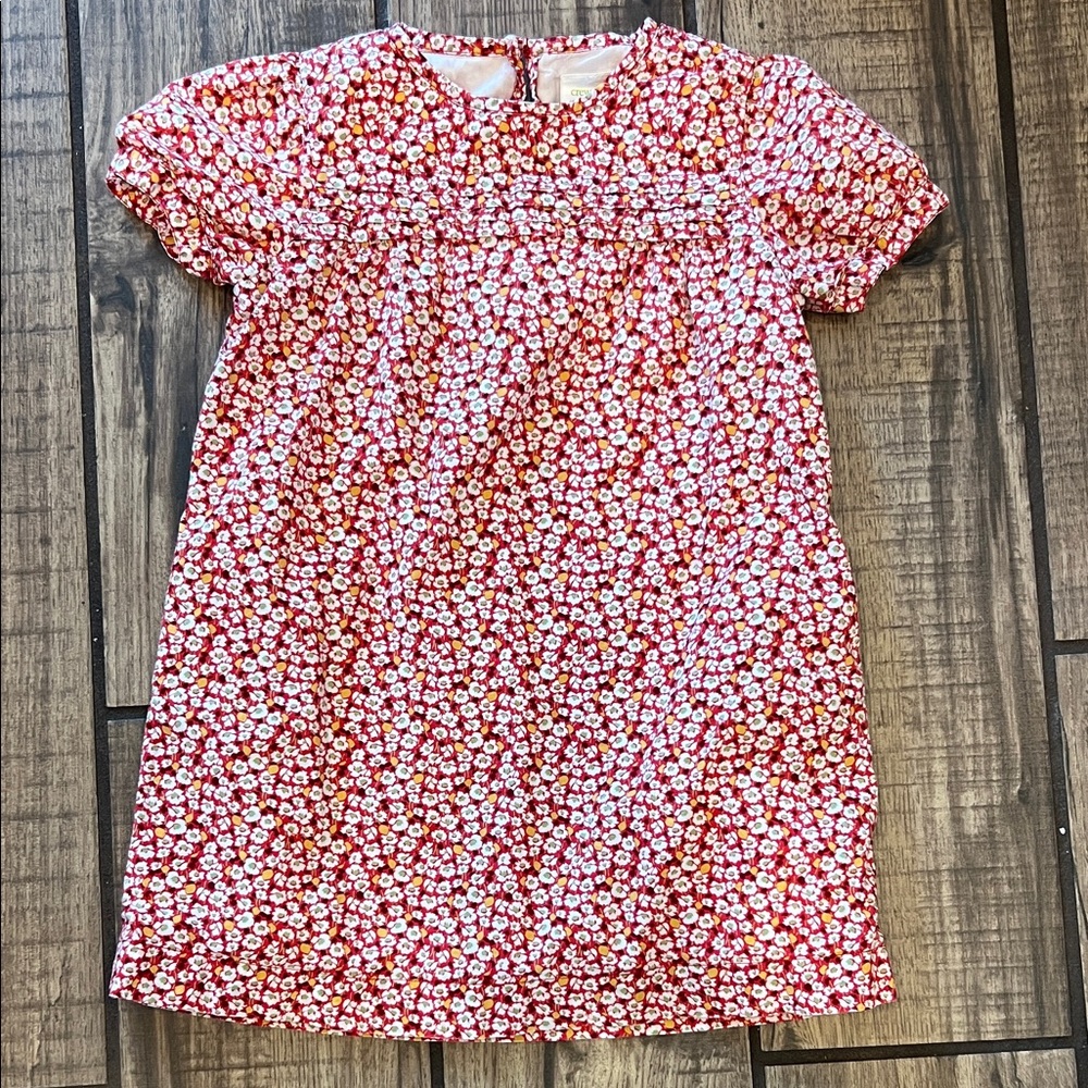 Crewcuts Red and White Floral Kids Dress